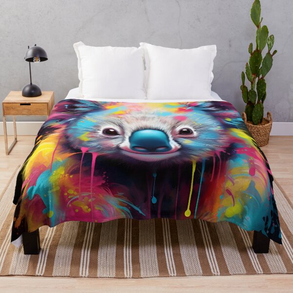 Item preview, adorable neon koala bear art print designed and sold by dcrc.