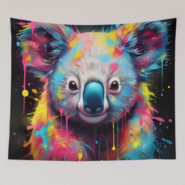 Item preview, adorable neon koala bear art print designed and sold by dcrc.