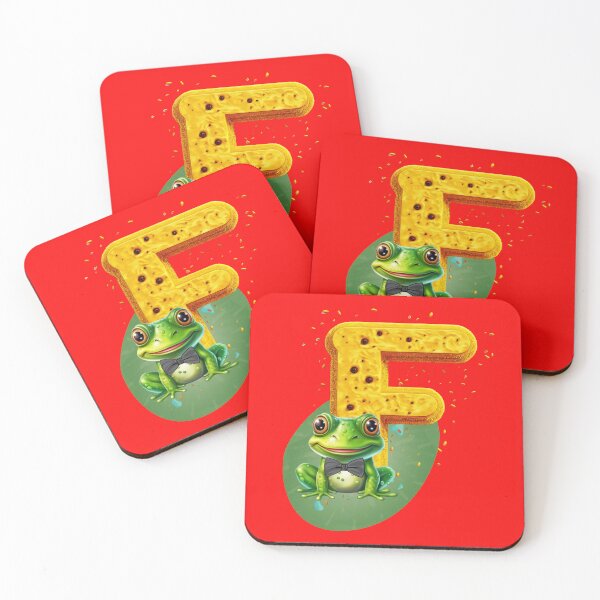 Item preview, Bowtie Blissful Frog Letter F designed and sold by Bliss Find And Design.