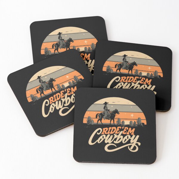 Item preview, Cowboy On Horse Ride'em Cowboy Wild West designed and sold by JurenArt.