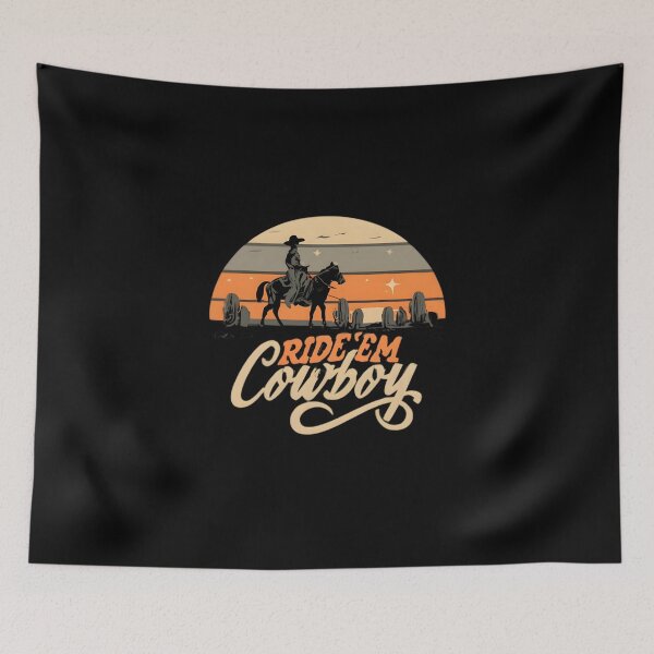 Item preview, Cowboy On Horse Ride'em Cowboy Wild West designed and sold by JurenArt.