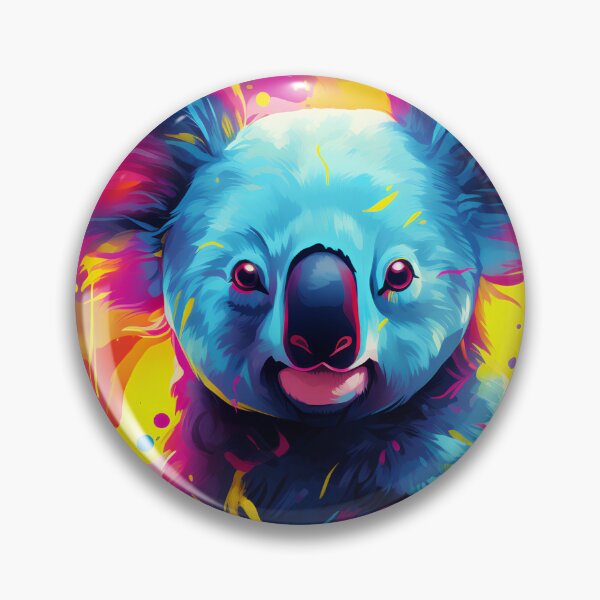 Item preview, adorable neon koala bear art print designed and sold by dcrc.