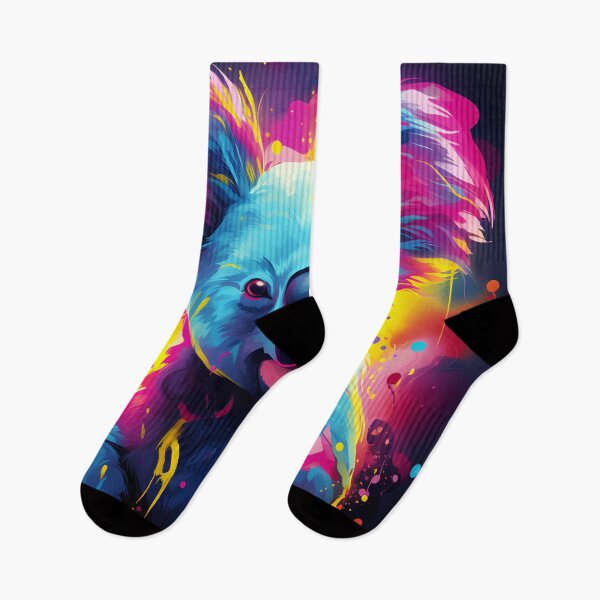 Item preview, adorable neon koala bear art print designed and sold by dcrc.