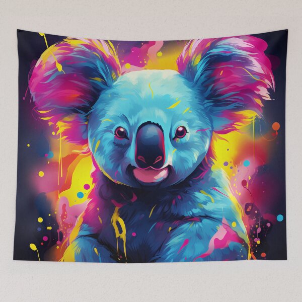 Item preview, adorable neon koala bear art print designed and sold by dcrc.