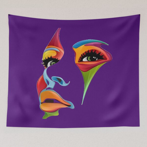 Item preview, Colorful Beauty: A Stunning Portrait of a Beautiful Girl in Vibrant Colors designed and sold by Yakam.