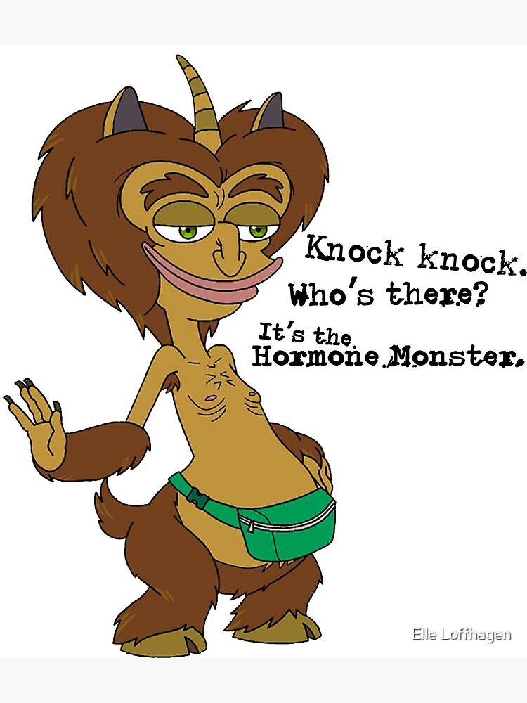 Hormone Monster - Knock Knock by GypsyFuzzDesign.