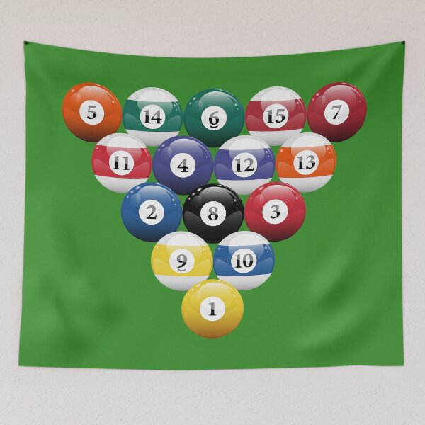 Item preview, Billiards Pool Balls Racked designed and sold by Jeremy Crotty.