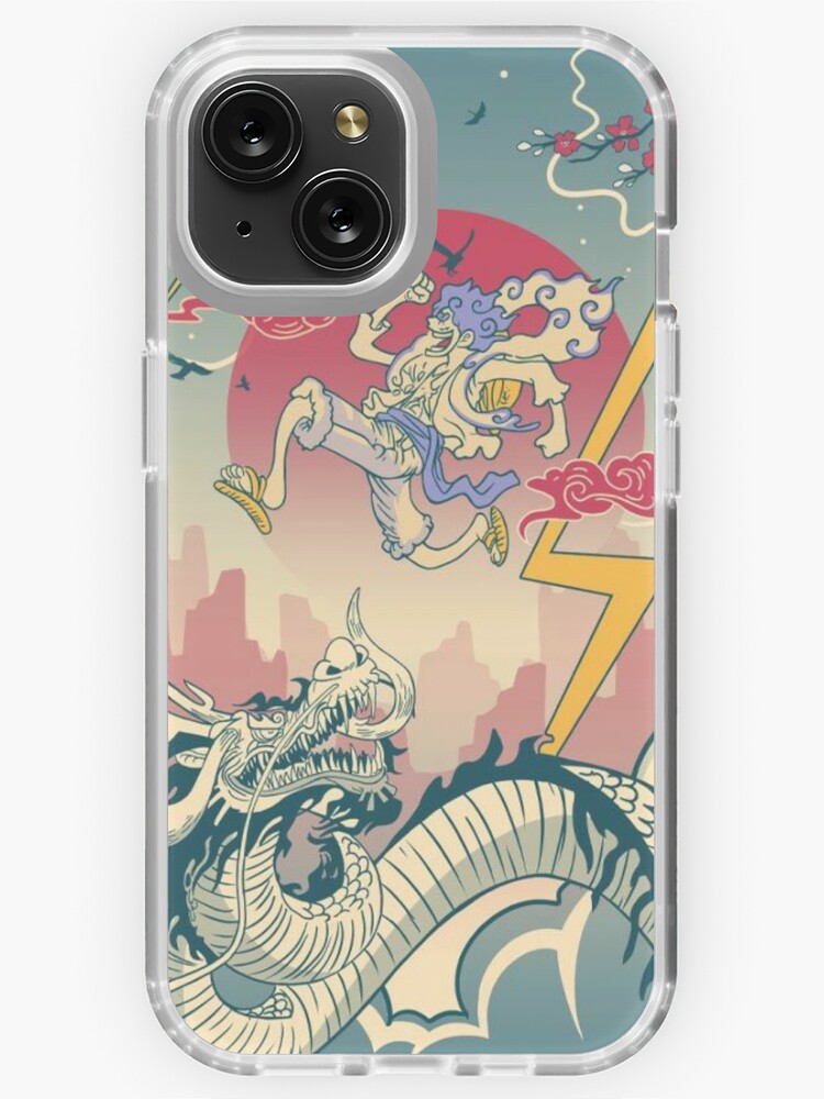 Luffy gear 5 vs Kaido iPhone Case by Mo2o