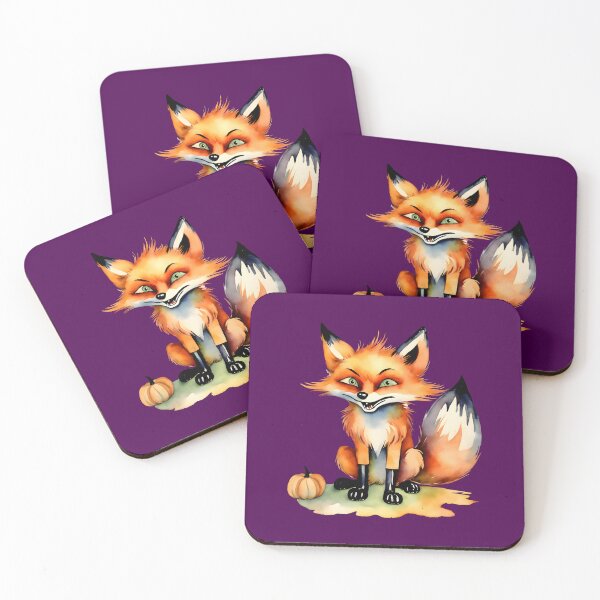 Item preview, Curios Fox and Halloween Pumpkin designed and sold by BloomCatB.