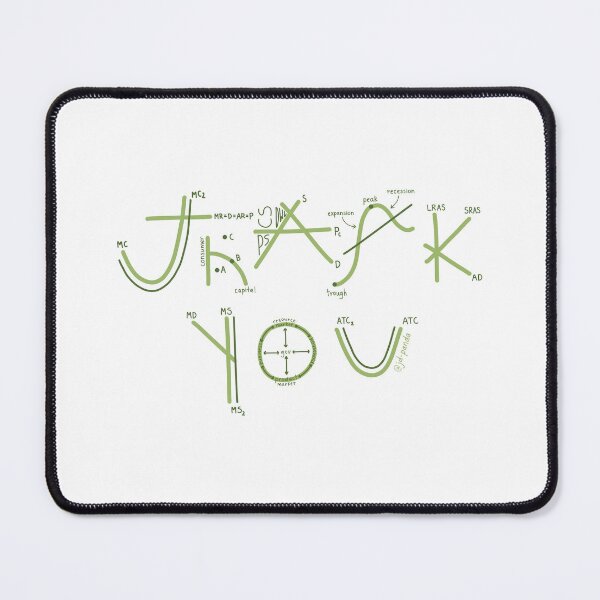 Item preview, Green Thank You themed Macroeconomics/Microeconomics on White designed and sold by JD-PANDA.