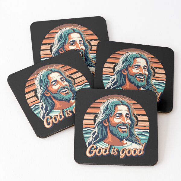 Item preview, Happy Jesus God is Good designed and sold by JurenArt.