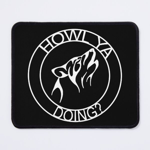 Item preview, Howl ya doing Halloween werewolf pun designed and sold by Rosefurn.