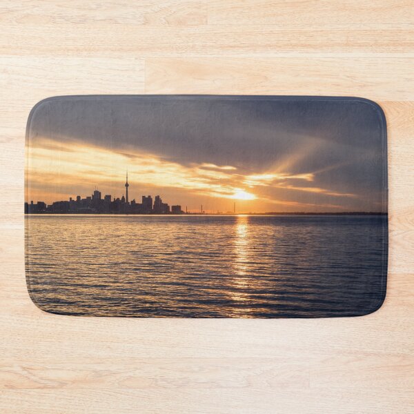 Item preview, Parting Clouds and God Rays - Sunrise Above Toronto Skyline designed and sold by Georgia Mizuleva.