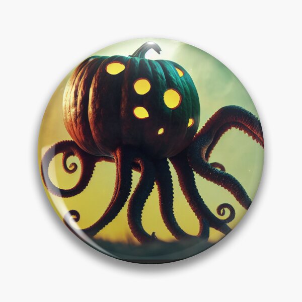 Item preview, The Lovecraftian Pumpkin designed and sold by CosmicBlesedEye.