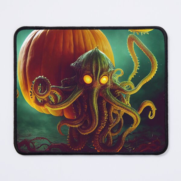 Item preview, A Lovecraftian Halloween Pumkin designed and sold by CosmicBlesedEye.