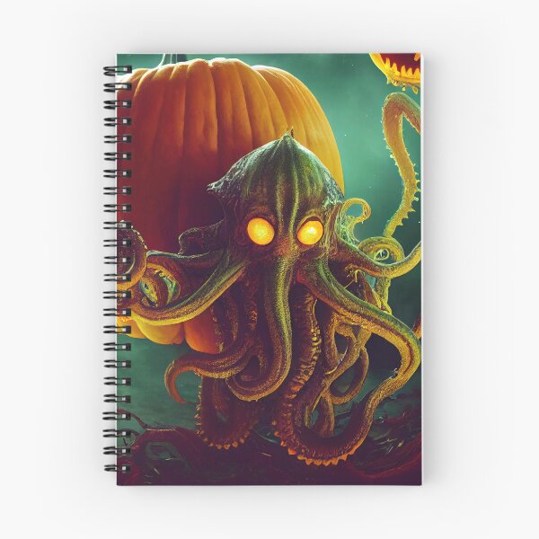 Item preview, A Lovecraftian Halloween Pumkin designed and sold by CosmicBlesedEye.