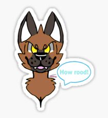 Rood Hyena Channel Art - Stickers Sticker
