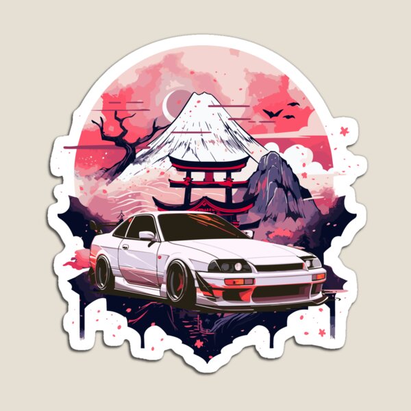 Rising Sun Mountain Waves JDM Japanese Motorsports Die Cut 