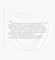 Jersey Shore Letter to Sammi Wall Tapestry