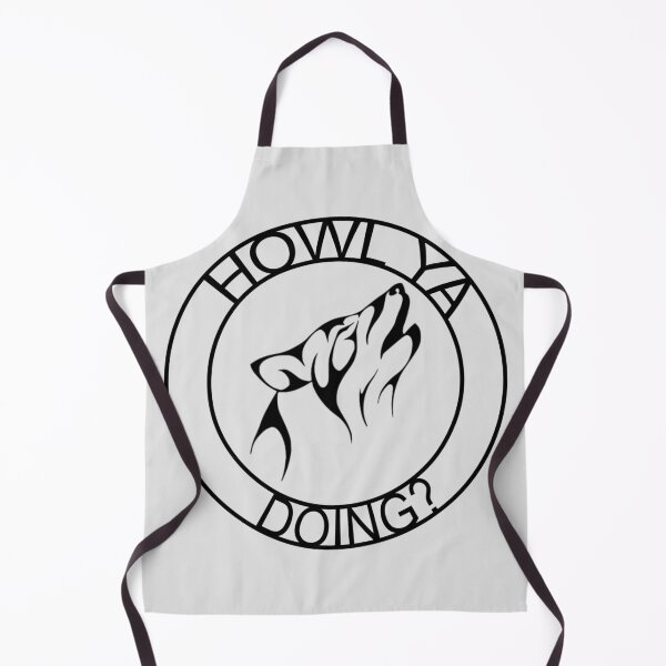 Item preview, Howl ya doing Halloween werewolf pun on light background designed and sold by Rosefurn.