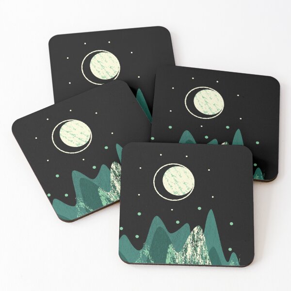 Item preview, Moonlit Mountains designed and sold by OwlSpiritArt.