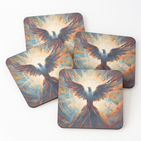 Item preview, Holy Dove High-Resolution Painting | Colorful, Oil Art designed and sold by TrustInGrace.