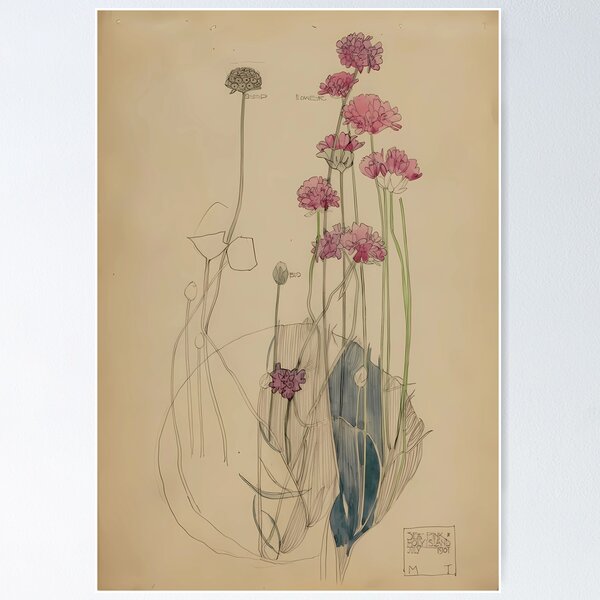Item preview, Charles Rennie Mackintosh, Sea Pink, Holy Island designed and sold by NouveauEra.