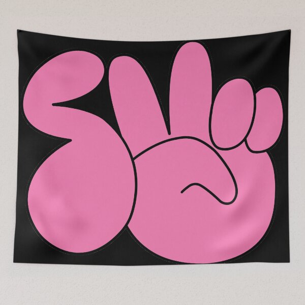 Item preview, Surf Gang Pink Hand Logo Merch designed and sold by eightwelve.