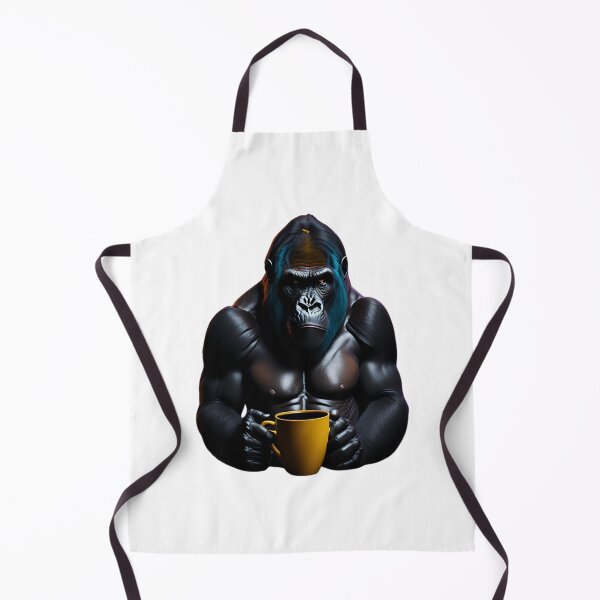 Item preview, Gorilla With Coffee Mug designed and sold by likbatonboot.