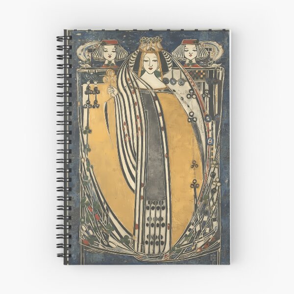 Item preview, Margaret Macdonald Mackintosh, One of Four Queens, Queen of Clubs designed and sold by NouveauEra.