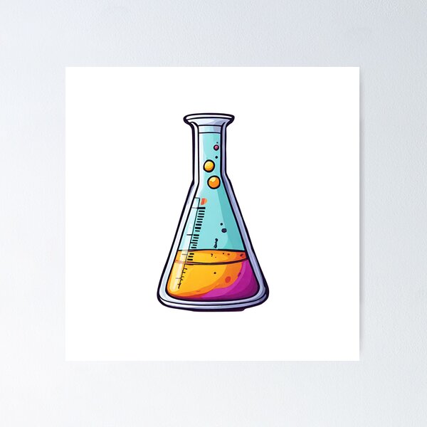 Item preview, Colourful Conical Flask designed and sold by BelleZeare.