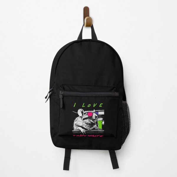 Item preview, I Love Toxic Waste -  Retro Rat designed and sold by Hugo Bloke.