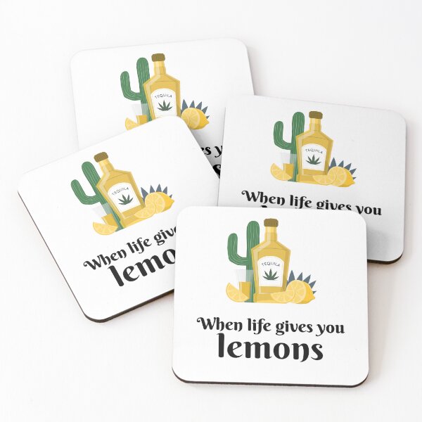 Item preview, When life gives you lemons tequila humor design designed and sold by KingdomEmporium.