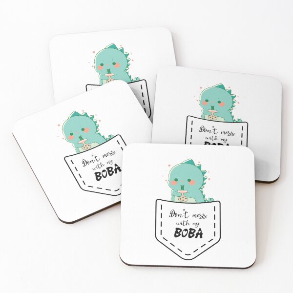 Item preview, Don't Mess with My Boba - 1 - Pocket Friend, Dinosaur designed and sold by Quirkdom.