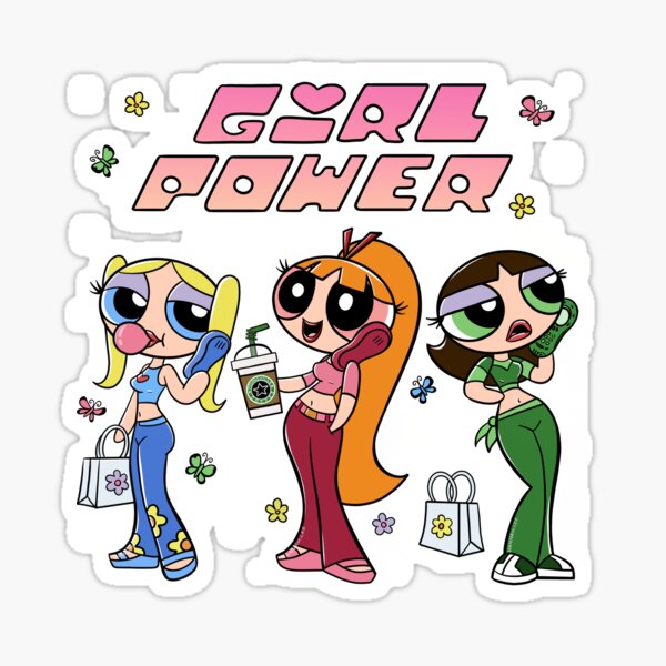 Powerpuff Girl Teens Sticker for Sale by PinkRhino24