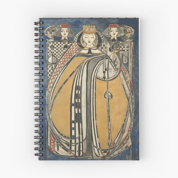 Item preview, Margaret Macdonald Mackintosh, One of Four Queens, Queen of Spades designed and sold by NouveauEra.