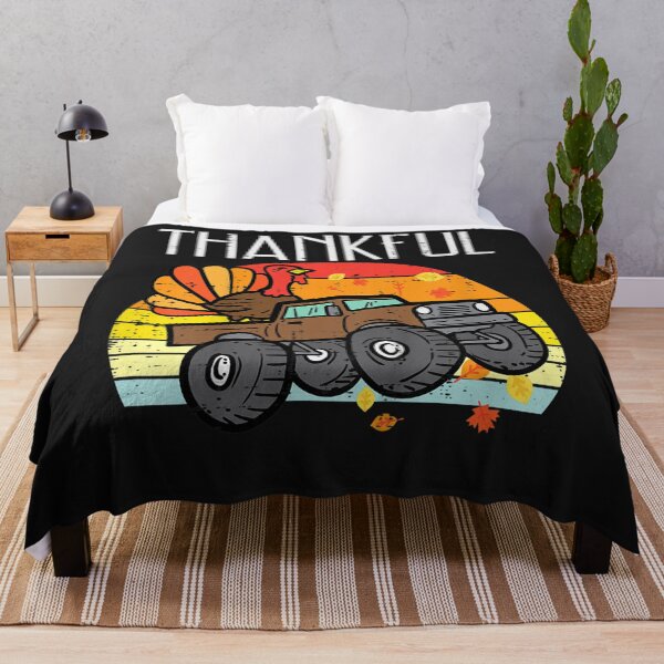 Item preview, Kids Thankful Turkey Monster Truck Retro Thanksgiving Toddler Boy designed and sold by William Parker.