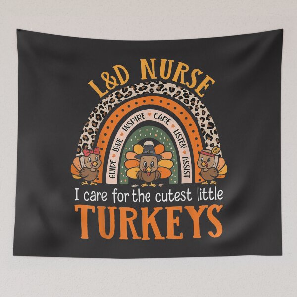 Item preview, Labor & Delivery Nurse Turkeys Thanksgiving Pediatric Nurse designed and sold by William Parker.