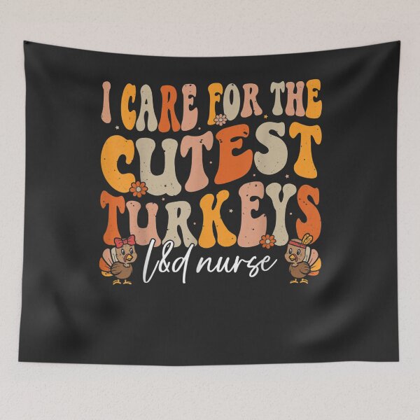 Item preview, Labor and Delivery Nurse Turkeys Thanksgiving Groovy Nurse designed and sold by William Parker.