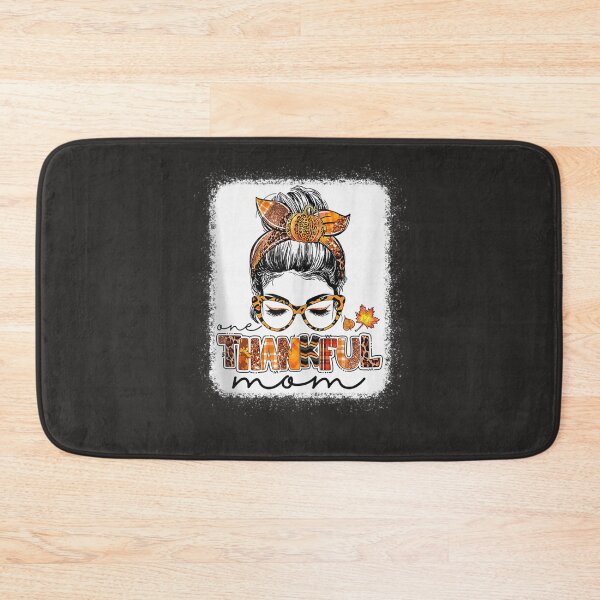 Item preview, Leopard Messy Bun One Thankful Mom Blessed Mom Thanksgiving designed and sold by William Parker.
