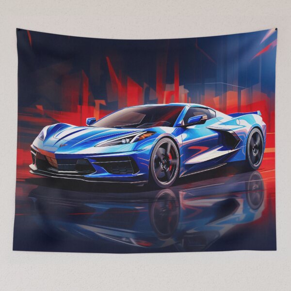 Item preview, Blue Car designed and sold by MyEZStyle.