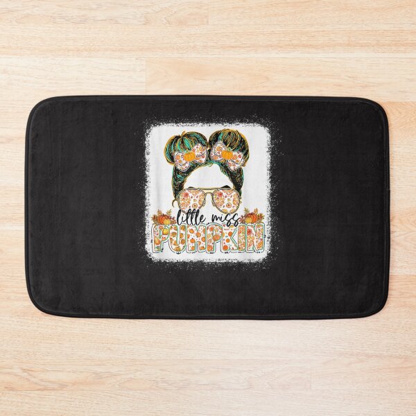Item preview, Little Miss Pumpkin Messy Bun Girl Fall Thanksgiving designed and sold by William Parker.