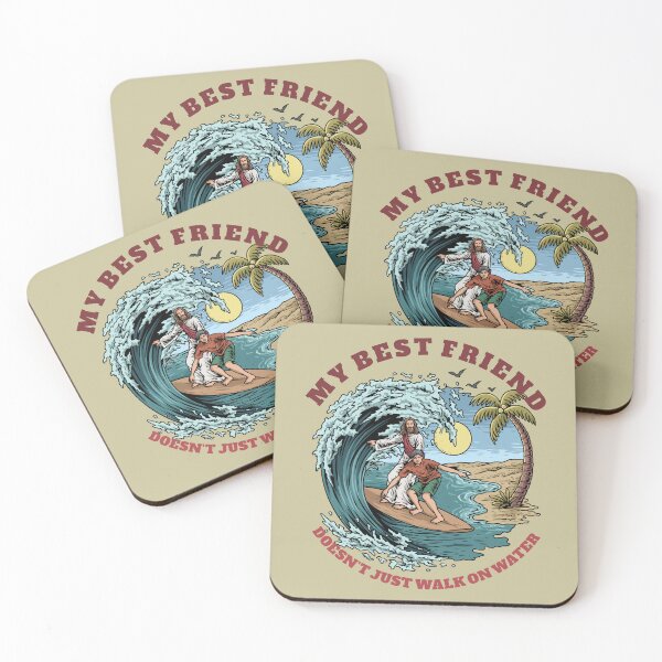 Item preview, Jesus & Dude Surfing designed and sold by ChristlikeMerch.