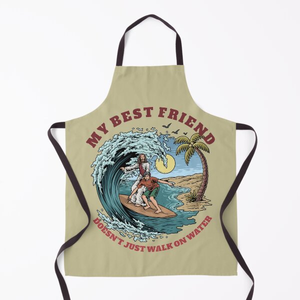 Item preview, Jesus & Dude Surfing designed and sold by ChristlikeMerch.
