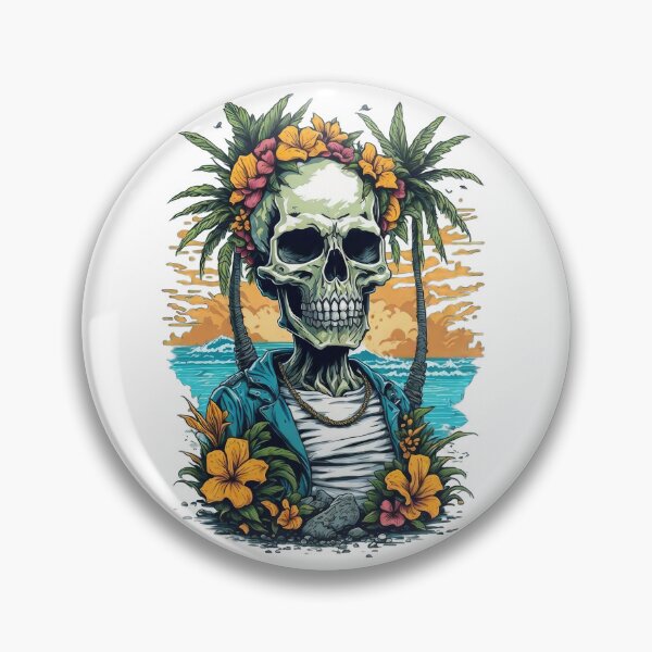 Item preview, skull beach designed and sold by Okizz.