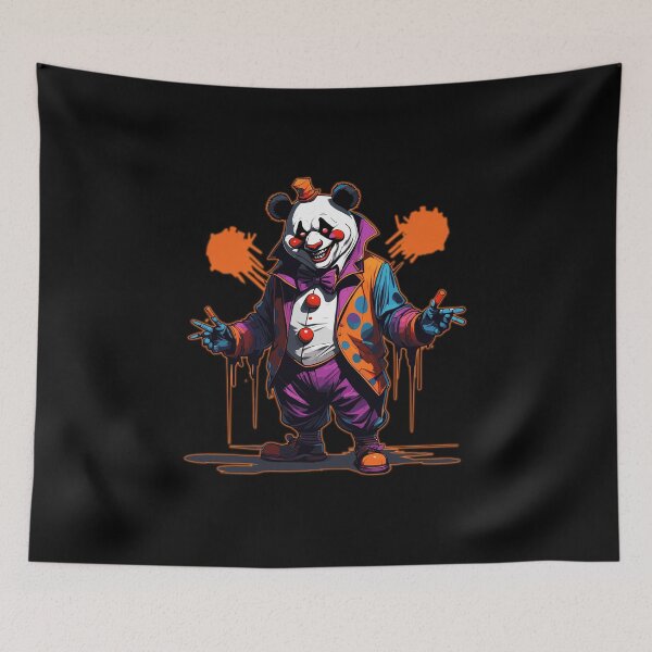 Item preview, Happy Panda Clown On Halloween designed and sold by HoruXtore.