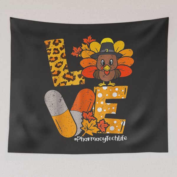 Item preview, Love Pharmacy Tech Life Turkey Leopard Thanksgiving Fall designed and sold by William Parker.