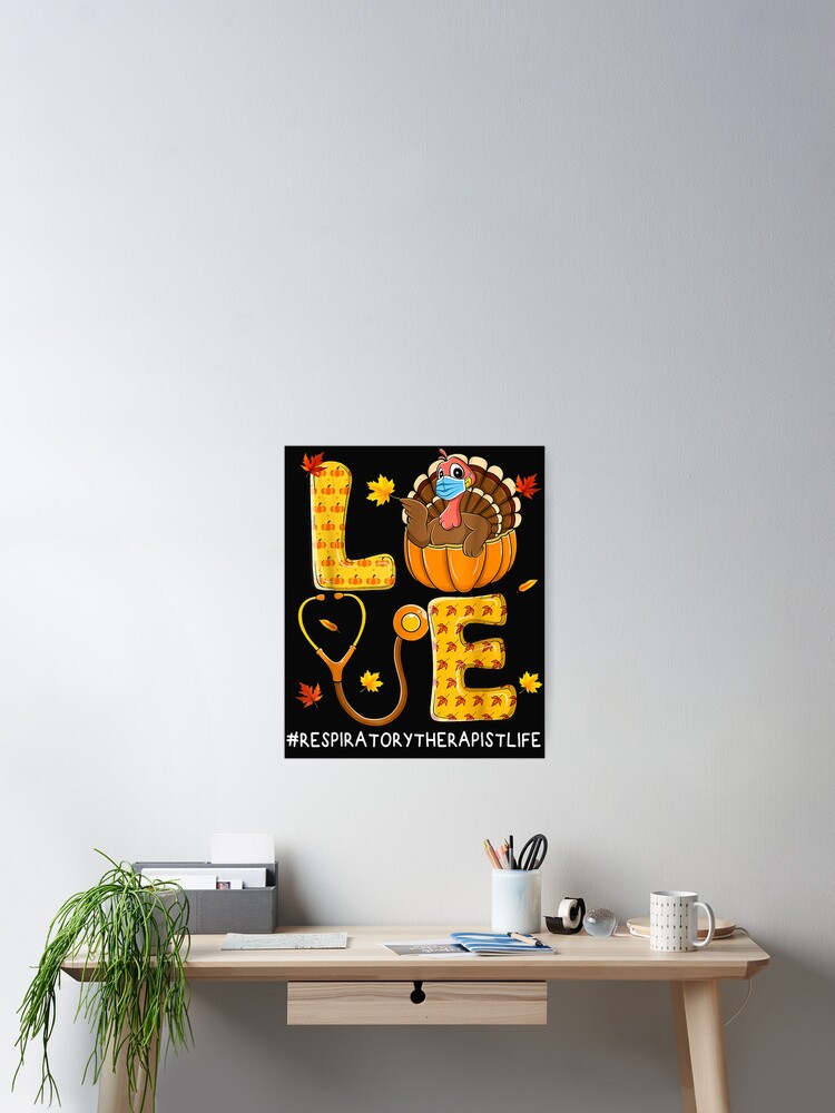 Love Respiratory Therapist Turkey Costume Fall Thanksgiving T-Shirt Love Respiratory Therapist Turkey Costume Fall Thanksgiving T-Shirt