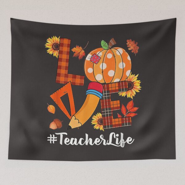 Item preview, Love Teacher Life Happy Thanksgiving Fall Y'all Autumn designed and sold by William Parker.