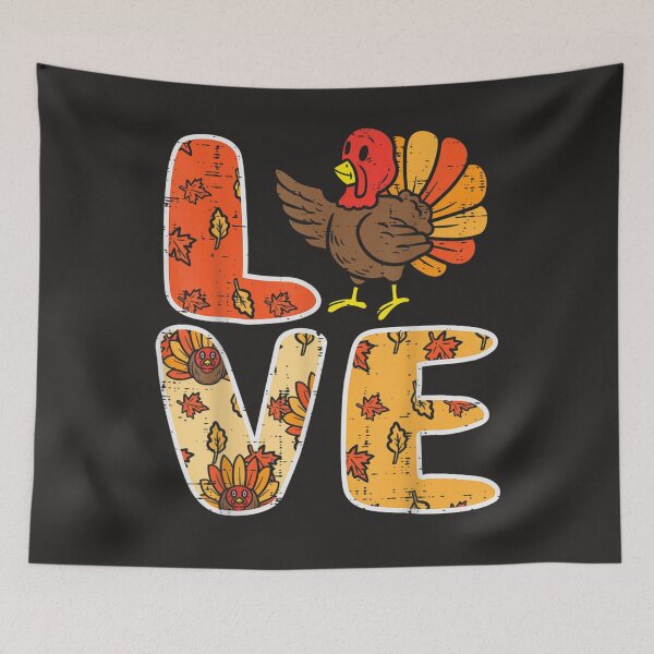 Item preview, Love Turkey Leaves Autumn Fall Thanksgiving Women Men  designed and sold by William Parker.